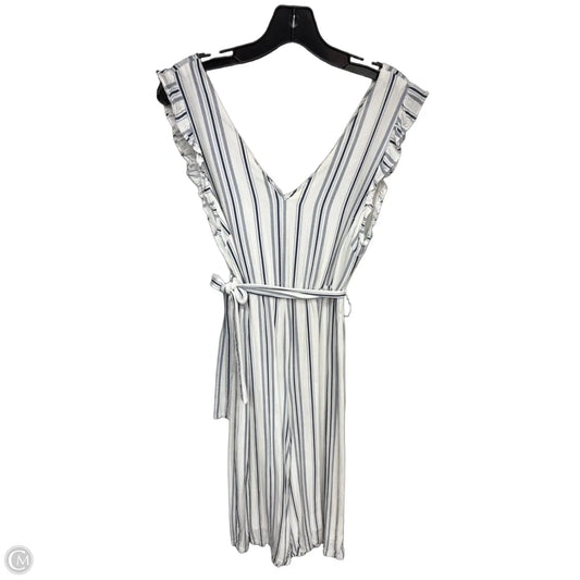 Jumpsuit By Lush In Blue & White, Size: M