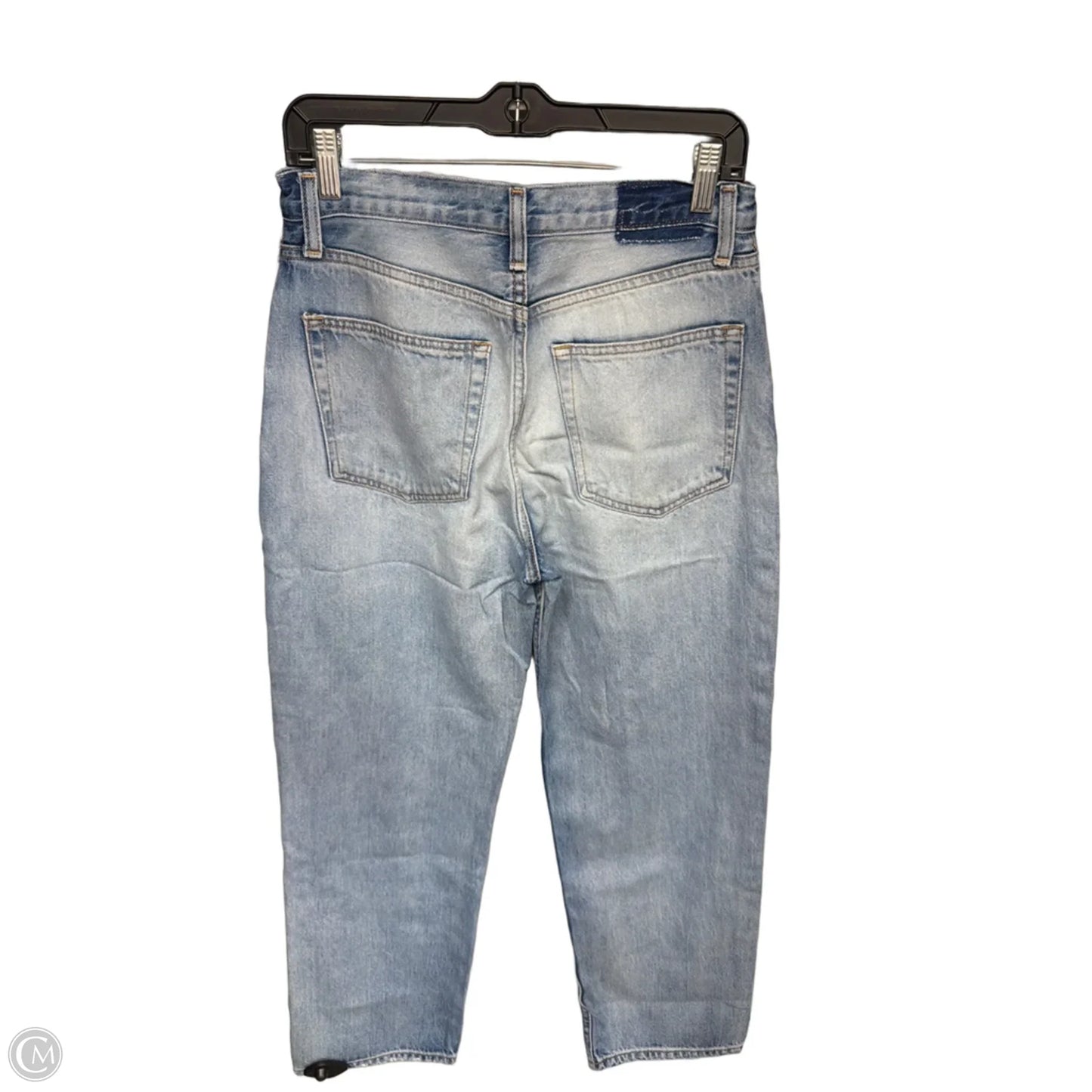 Jeans Wide Leg By Etica In Blue Denim, Size: 4