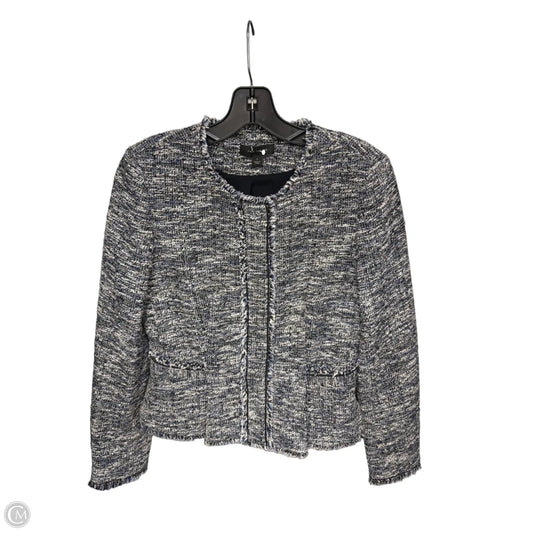 Blazer By Ann Taylor In Blue & White, Size: 2