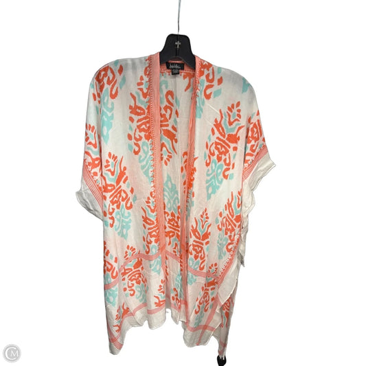 Shawl By Nicole By Nicole Miller In Orange & White