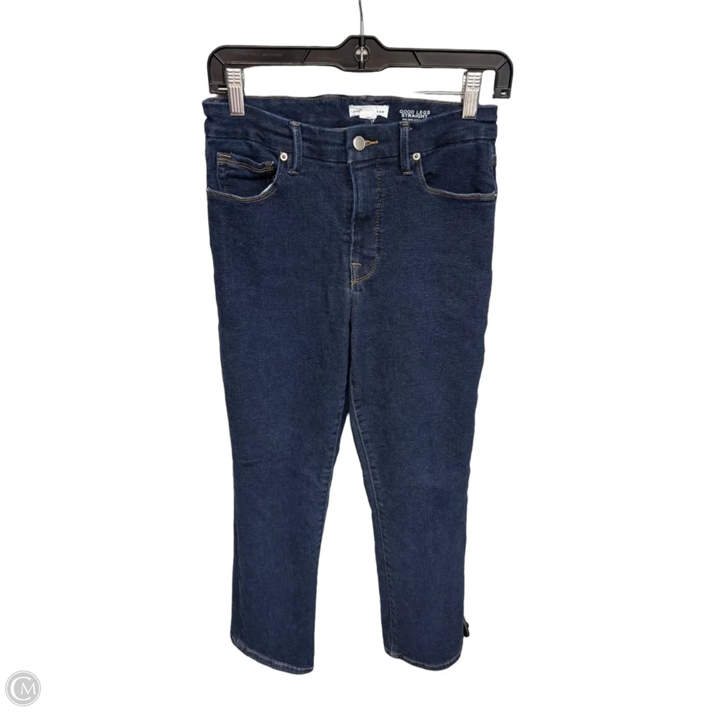 Jeans Straight By Good American In Blue Denim, Size: 6