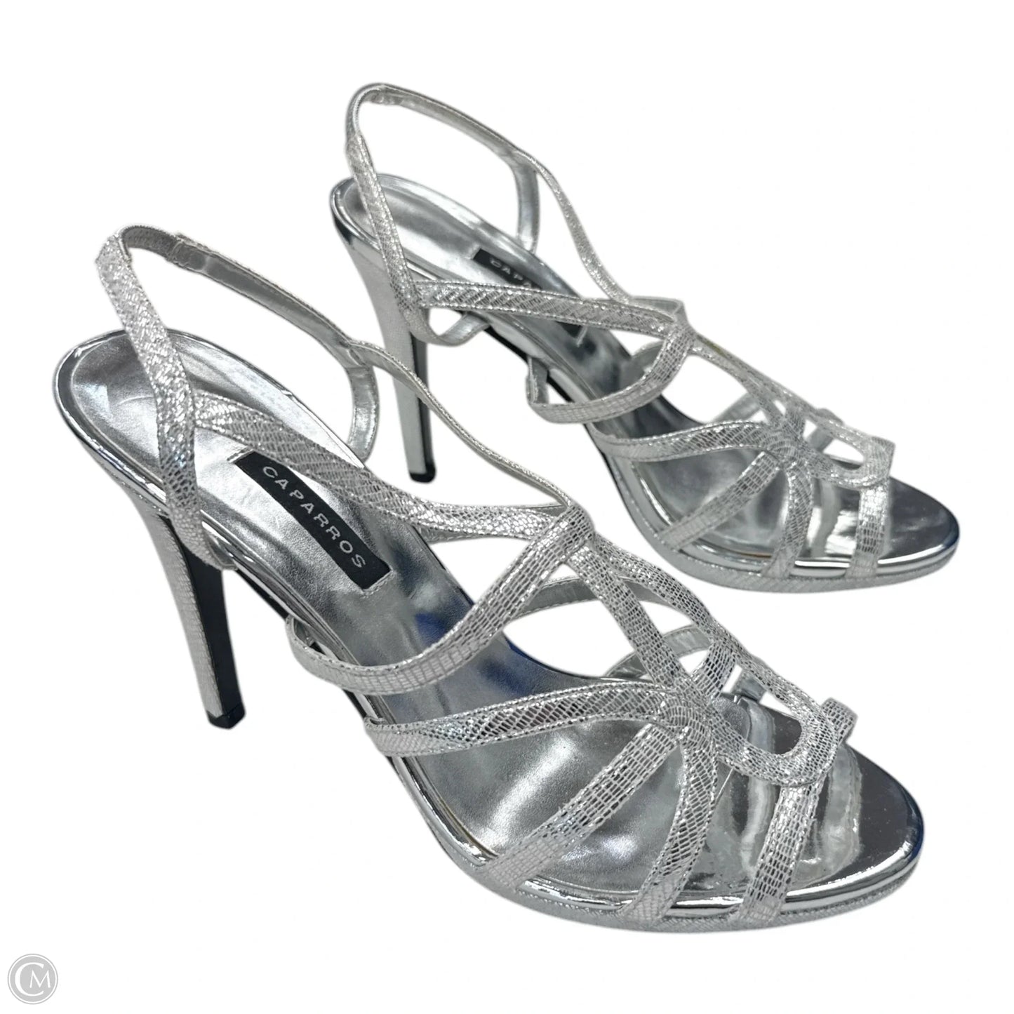 Shoes Heels Stiletto By Clothes Mentor In Silver, Size: 8.5