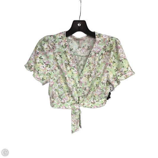 Top Short Sleeve By Bcbg In Green, Size: M