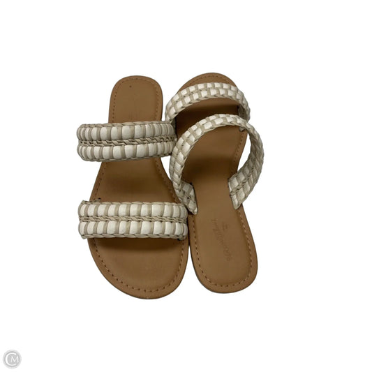 Sandals Flats By A New Day In Cream & White, Size: 6.5