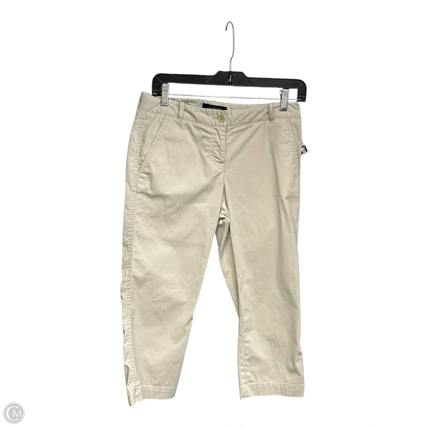 Capris By Talbots In Cream, Size: 2p