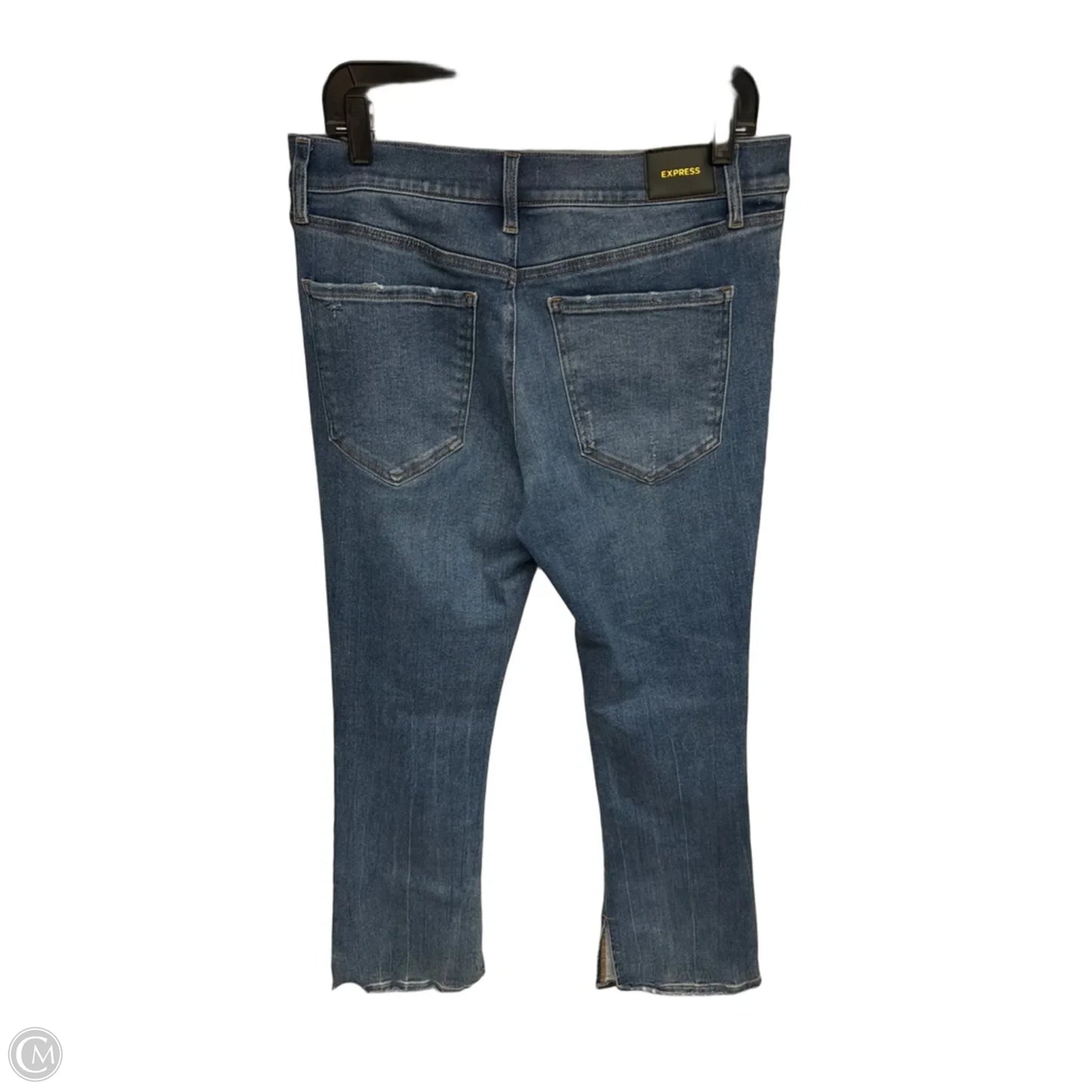 Jeans Straight By Express In Blue Denim, Size: 12