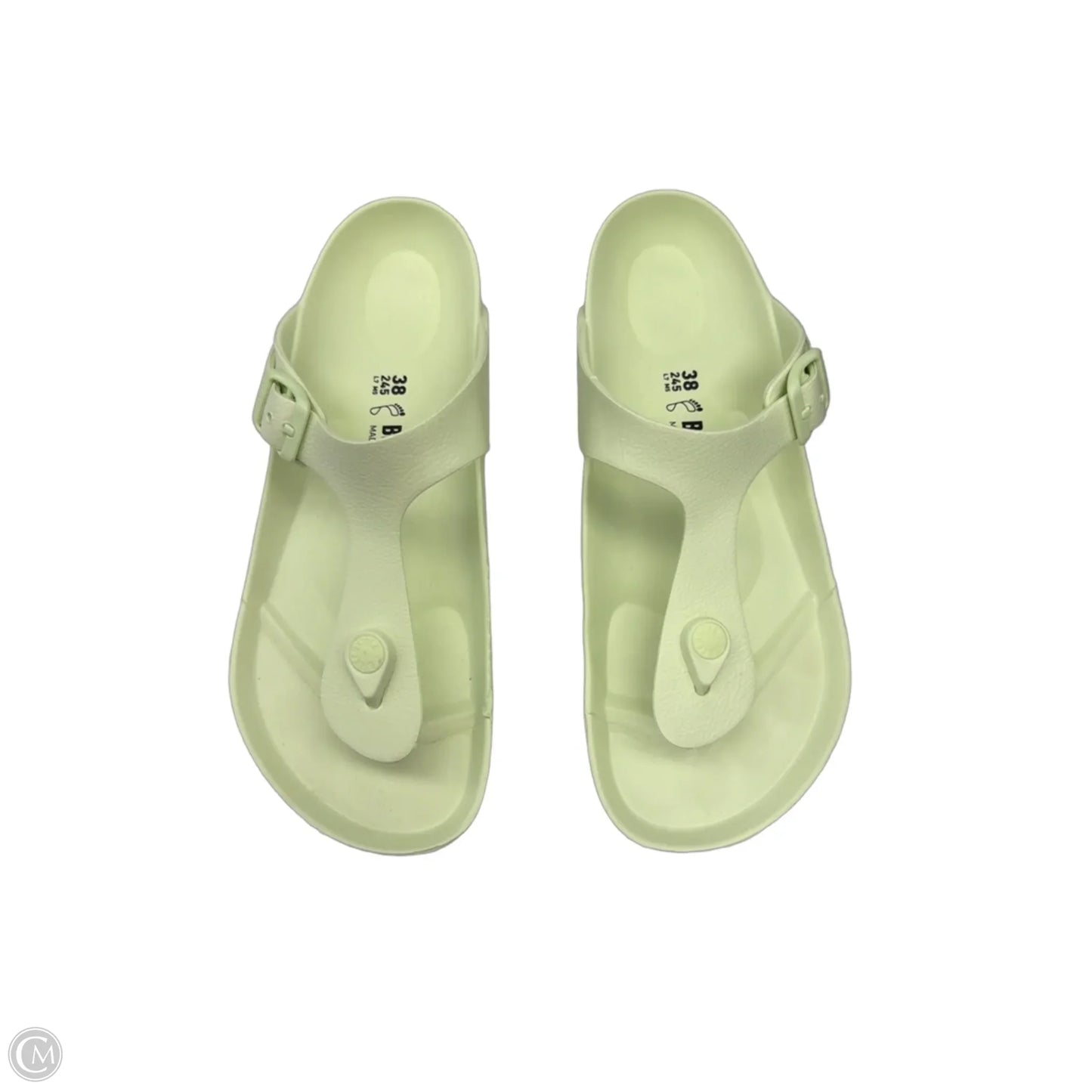 Sandals Flip Flops By Birkenstock In Green, Size: 7