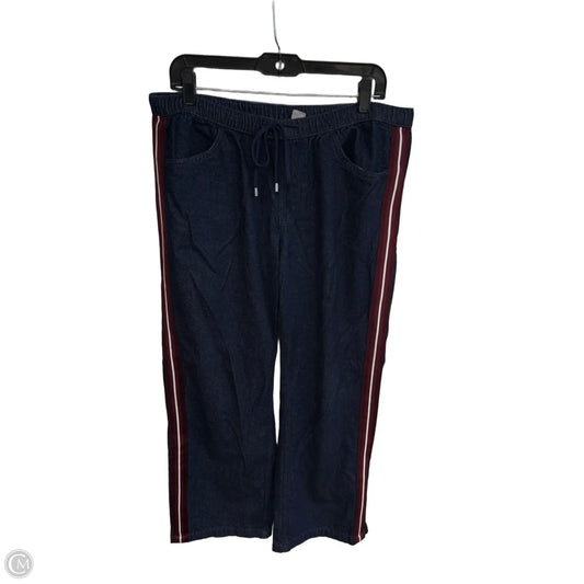 Jeans Wide Leg By Divided In Blue Denim, Size: L