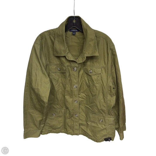 Jacket Utility By Lands End In Green, Size: 22