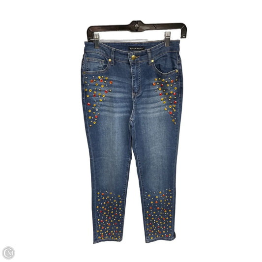Jeans Skinny By Boston Proper In Blue Denim, Size: 4