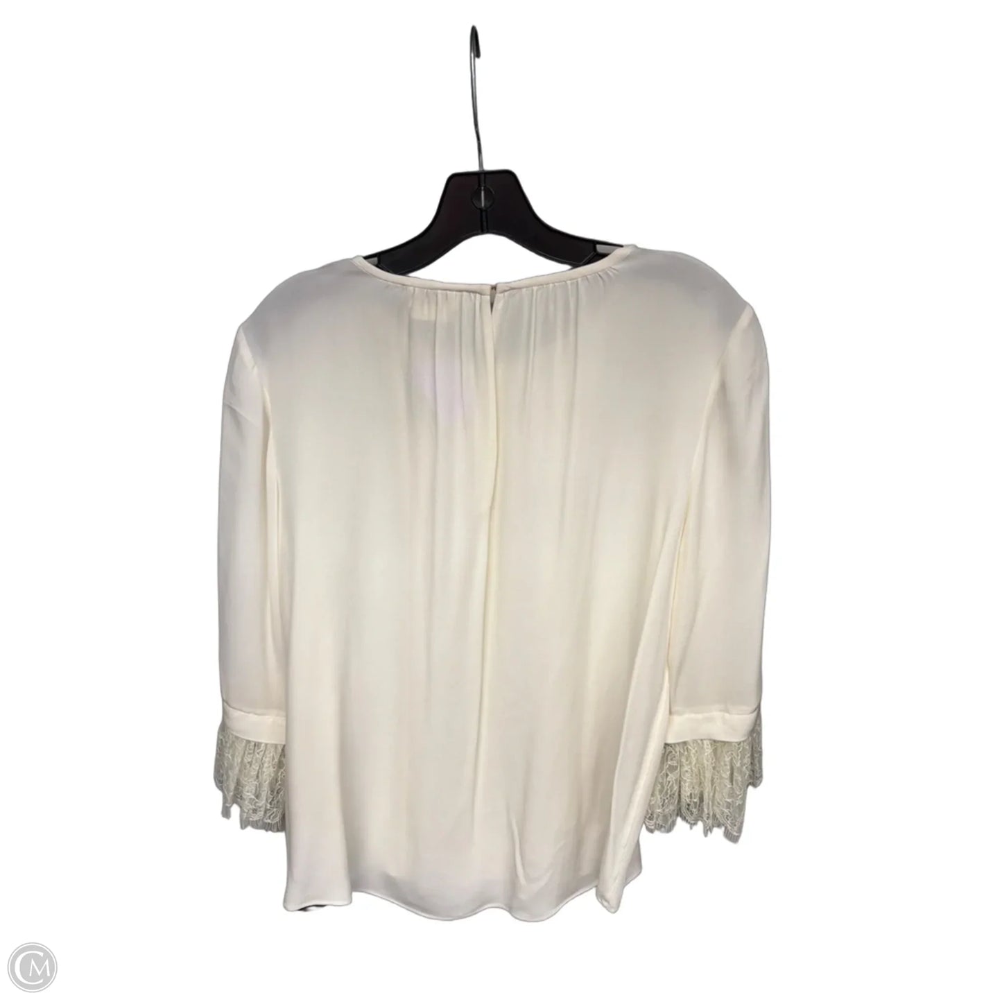 Top Long Sleeve Designer By Kate Spade In Ivory, Size: Xl
