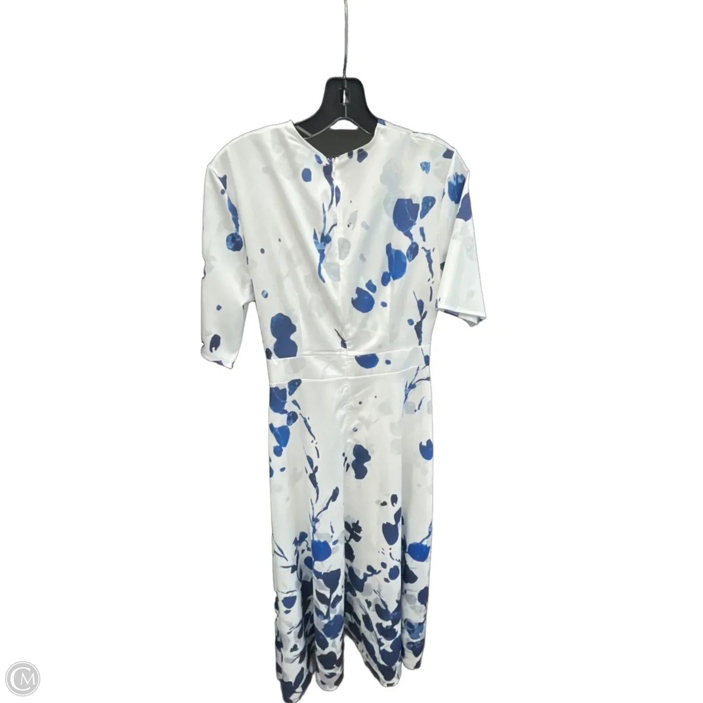 Dress Casual Maxi By Clothes Mentor In Blue & White, Size: M