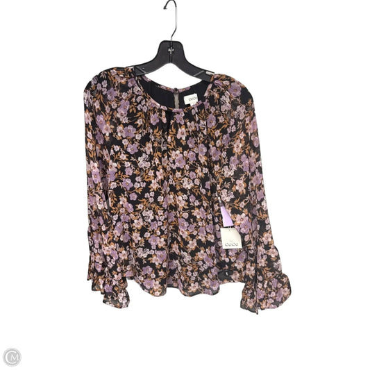 Top Long Sleeve By Cece In Purple, Size: M