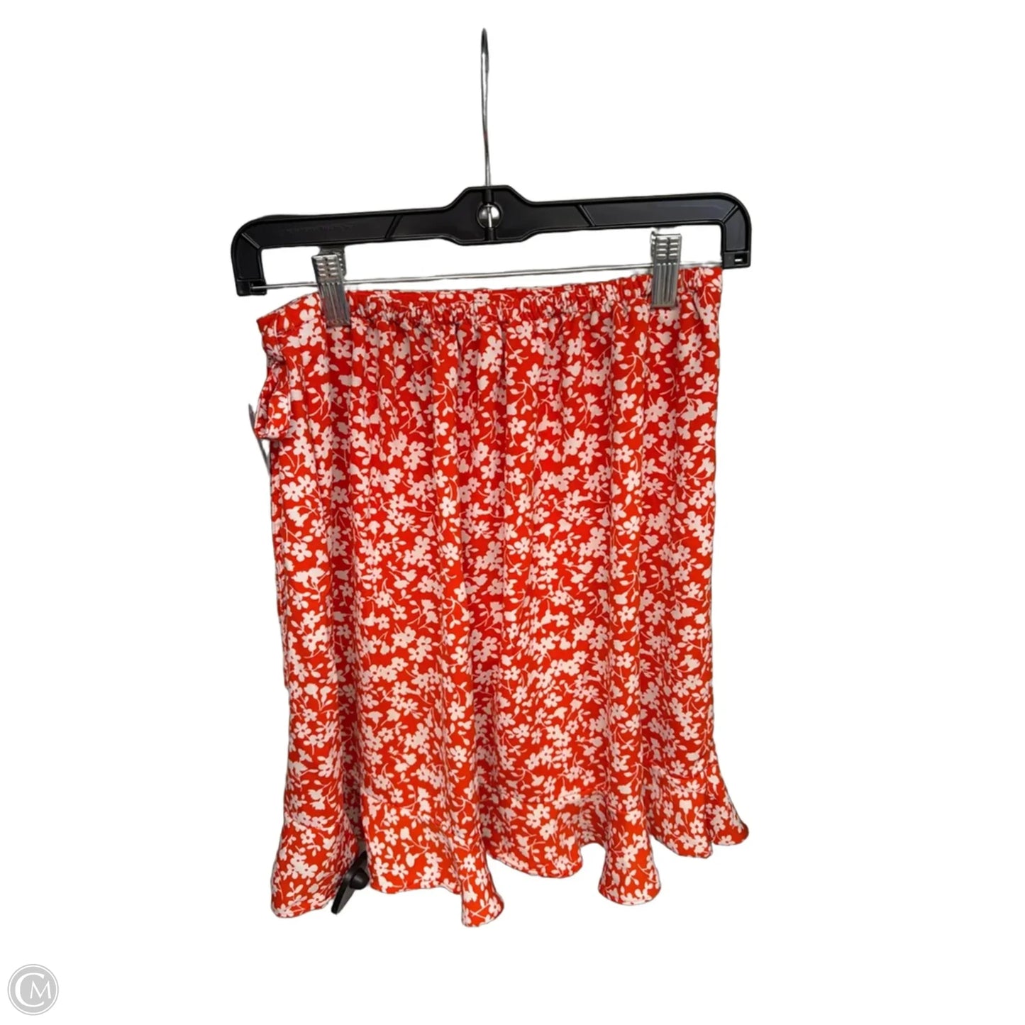 Skirt Mini & Short By J. Crew In Orange & White, Size: Xs