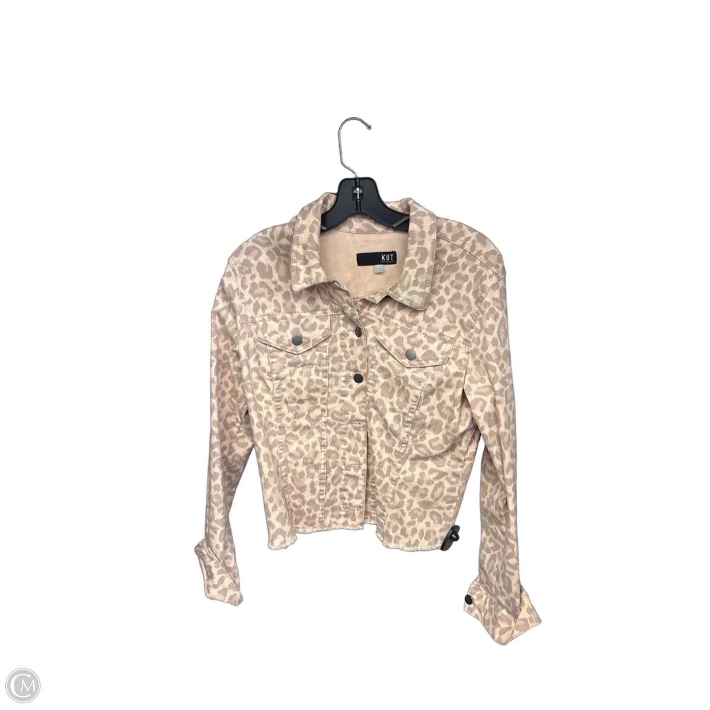 Jacket Denim By Kut In Pink, Size: L