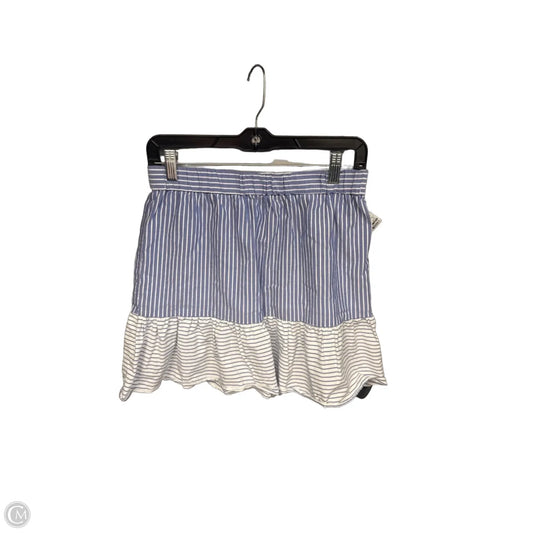 Skirt Midi By Loft In Blue & White, Size: Xs