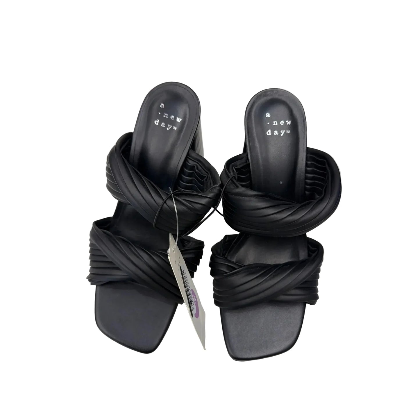Sandals Heels Block By A New Day In Black, Size: 6.5