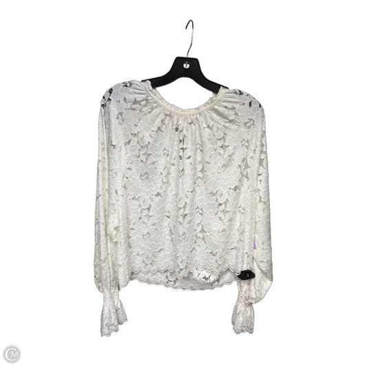 Top Long Sleeve By Free People In White, Size: Xs