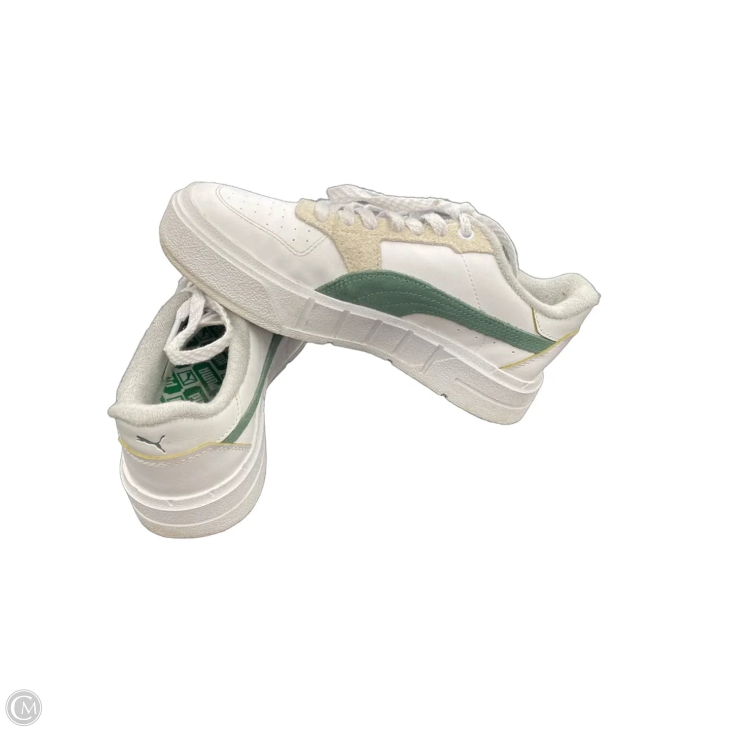 Shoes Sneakers By Puma In Green & White, Size: 8