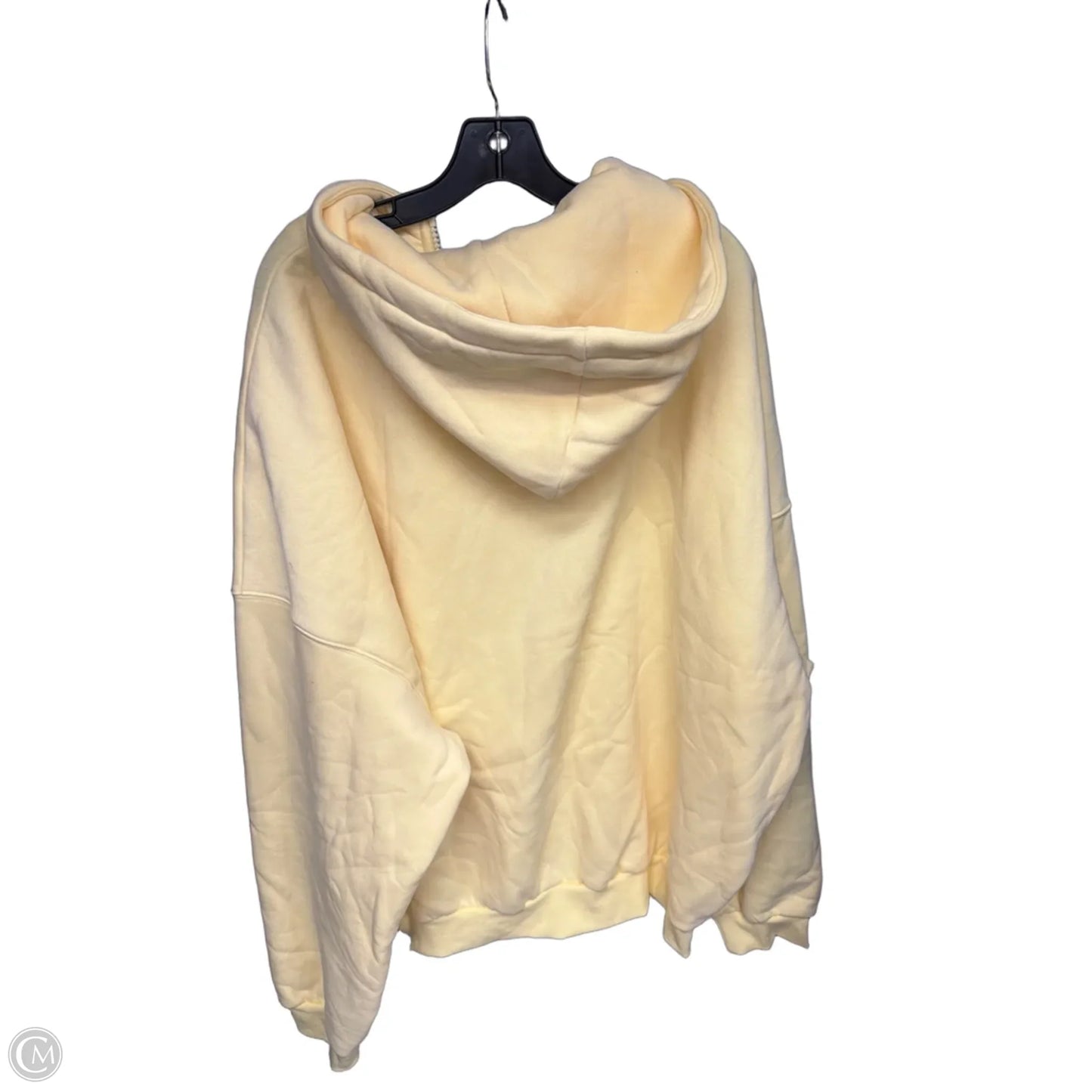 Sweatshirt Hoodie By Clothes Mentor In Yellow, Size: 2x