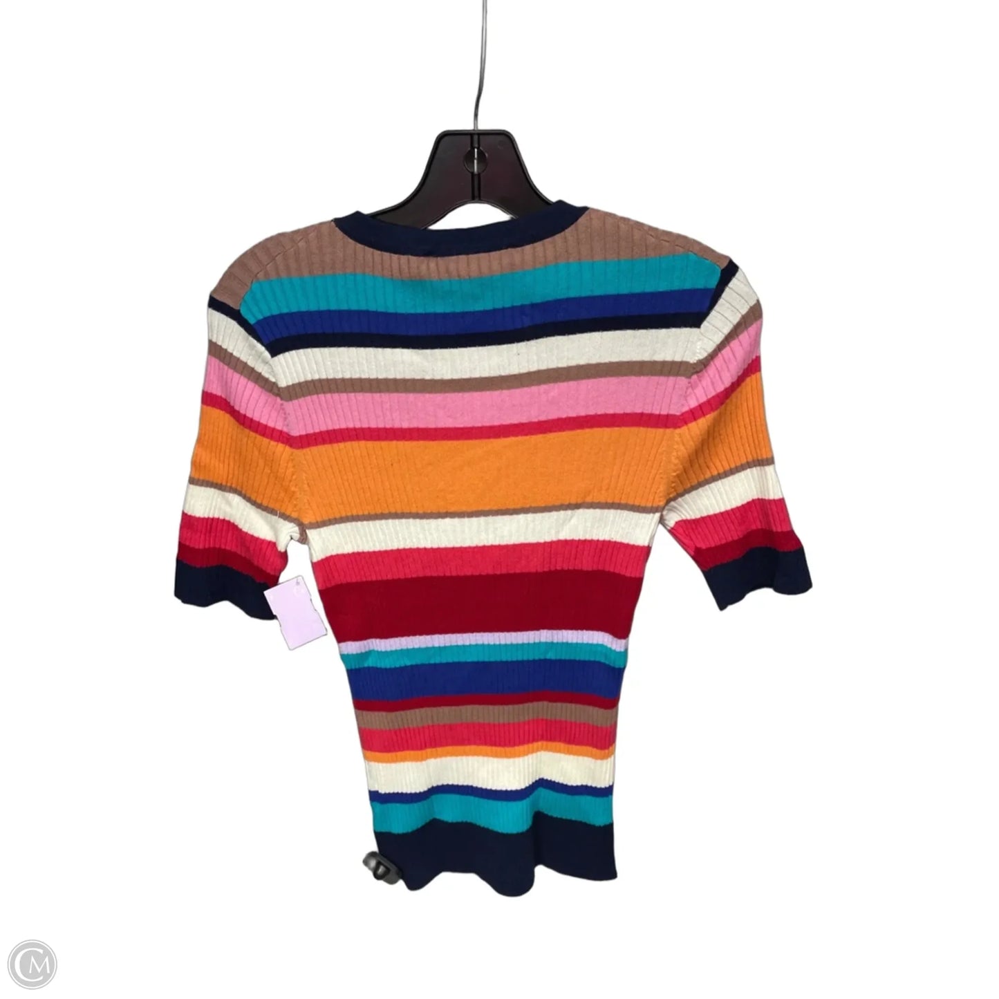 Top Short Sleeve By Trina By Trina Turk In Striped Pattern, Size: M