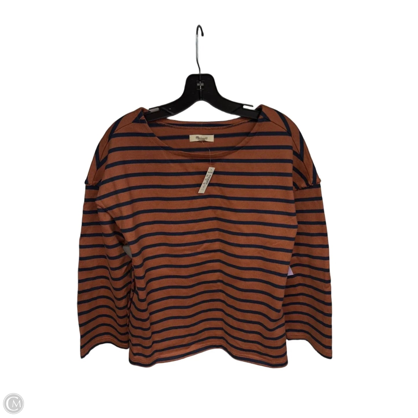 Top Long Sleeve By Madewell In Orange, Size: M