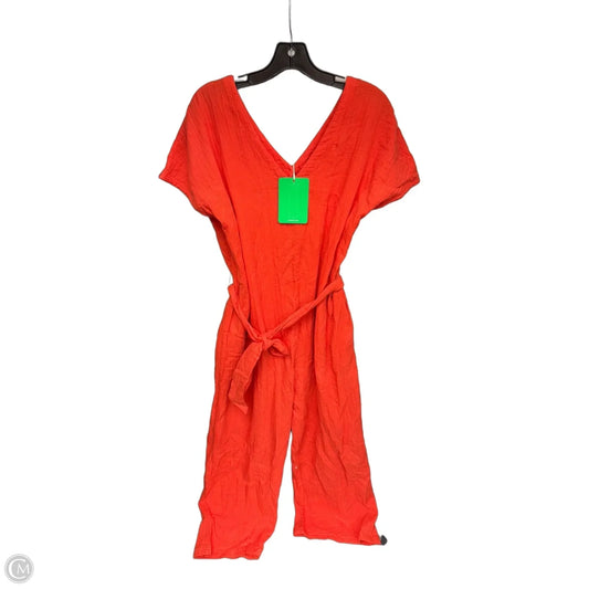 Jumpsuit By Pact In Orange, Size: L