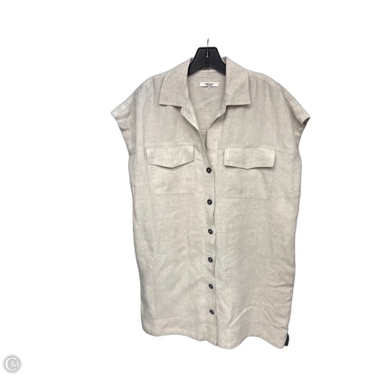 Dress Casual Midi By Madewell In Cream, Size: M