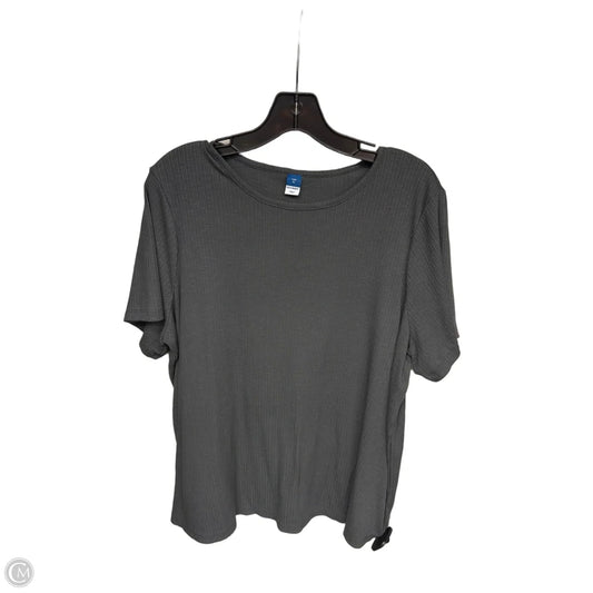 Top Short Sleeve Basic By Old Navy In Grey, Size: Xl