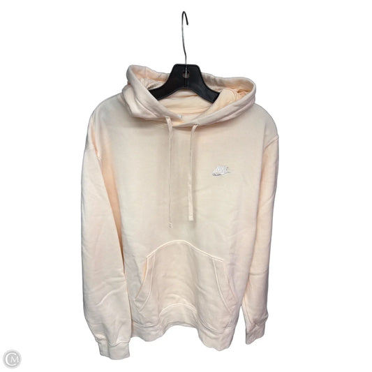 Athletic Sweatshirt Hoodie By Nike Apparel In Pink, Size: M