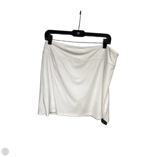 Athletic Skort By Clothes Mentor In White, Size: L