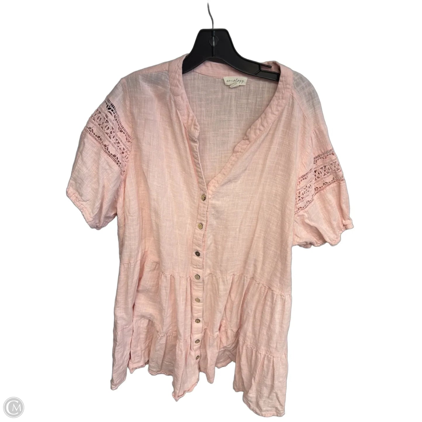 Top Short Sleeve By Clothes Mentor In Pink, Size: 22