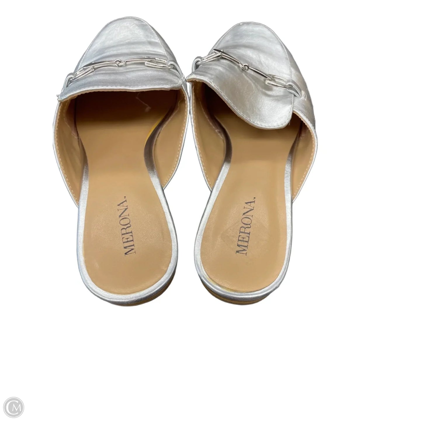 Shoes Flats By Merona In Silver, Size: 6.5