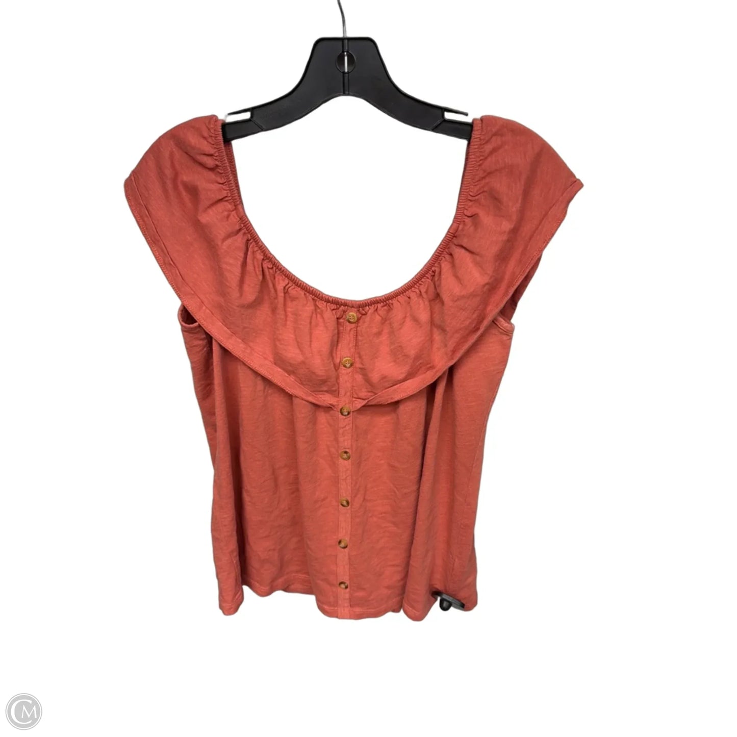 Top Sleeveless By Primark In Orange, Size: M