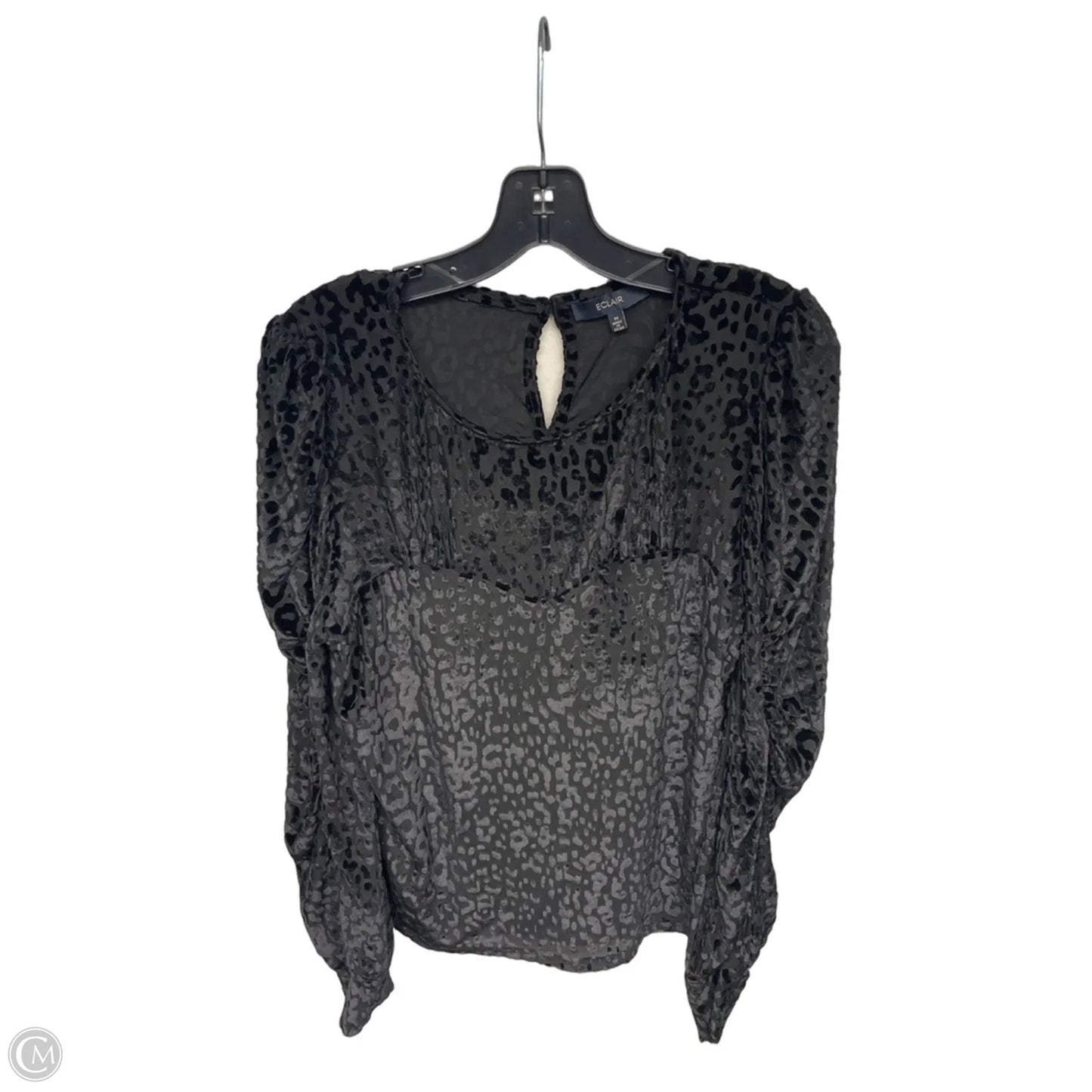 Top Long Sleeve By Clothes Mentor In Black, Size: M