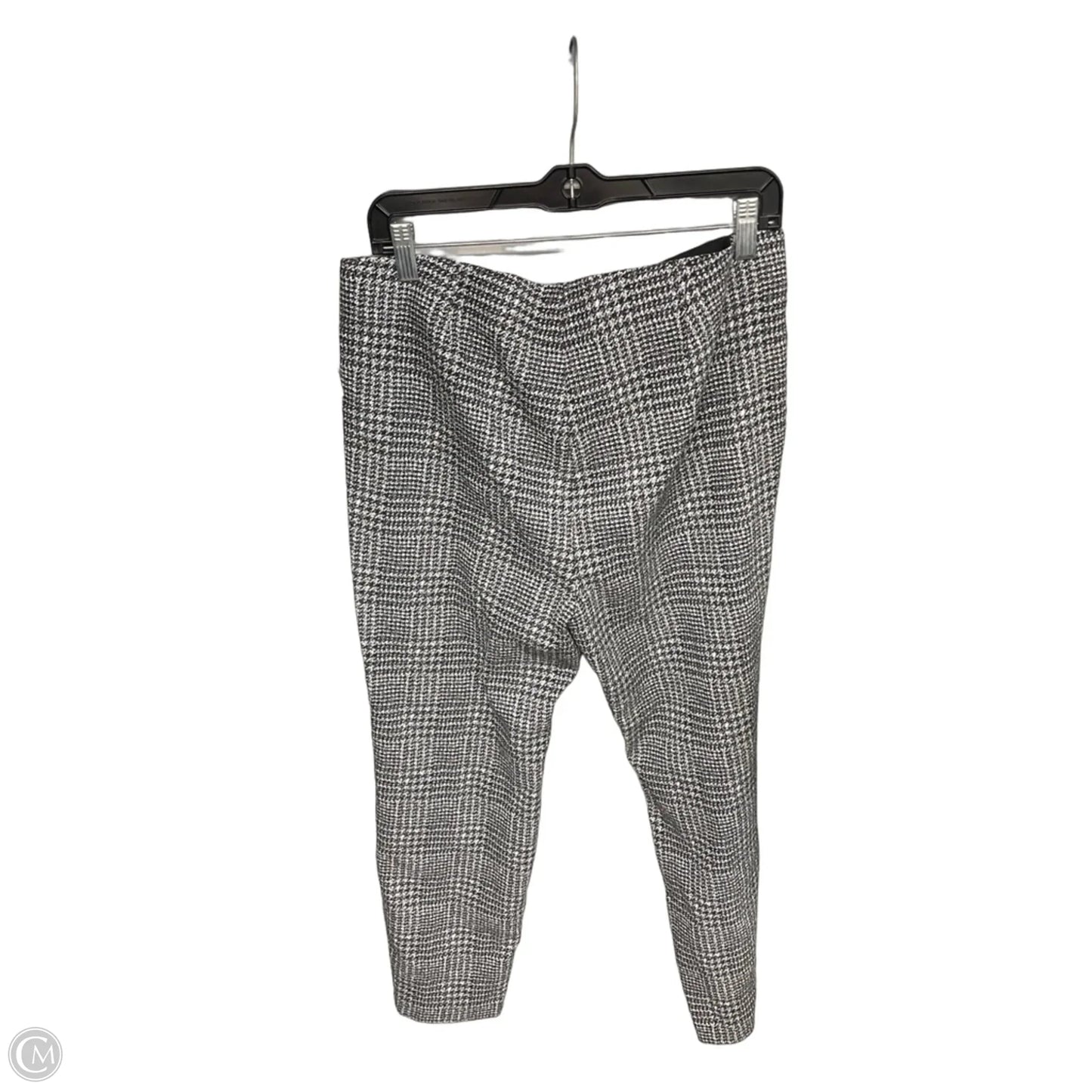 Pants Cropped By Soho Apparel In Black & White, Size: Xl