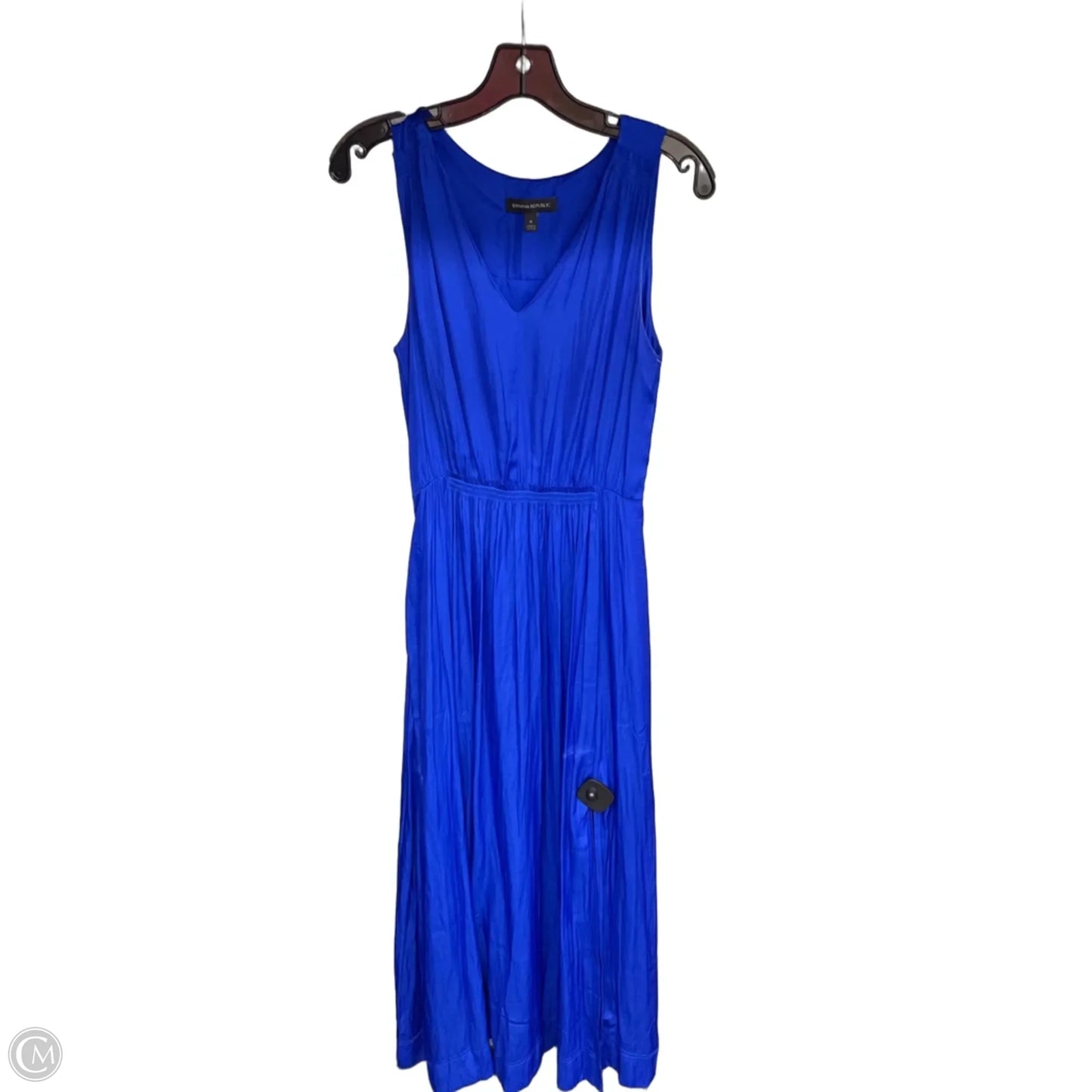 Dress Casual Maxi By Banana Republic In Blue, Size: 4
