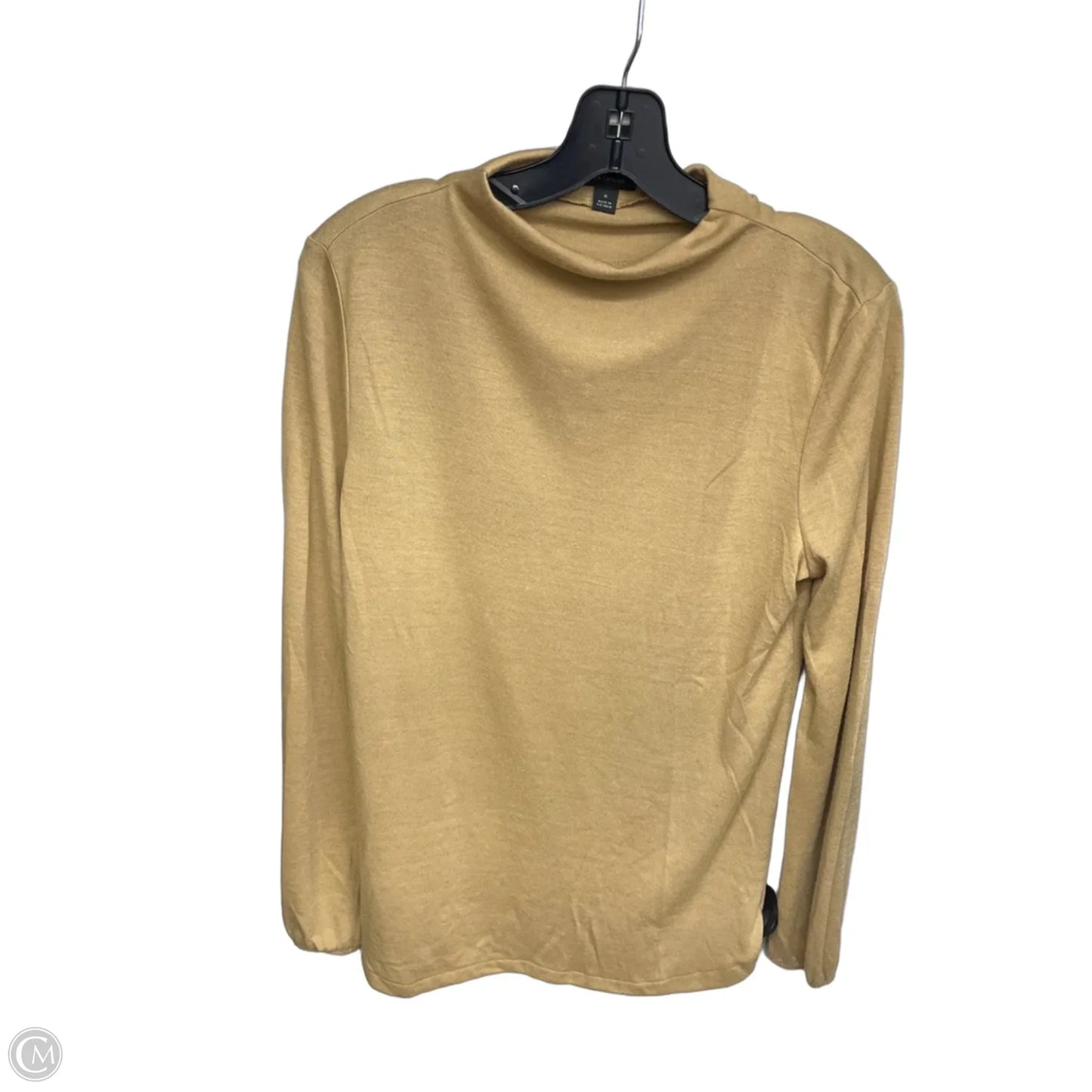 Top Long Sleeve By Ann Taylor In Tan, Size: M