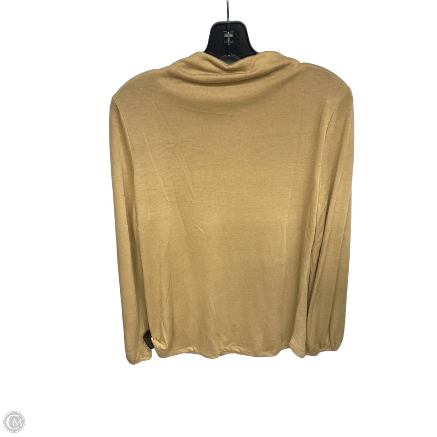 Top Long Sleeve By Ann Taylor In Tan, Size: M