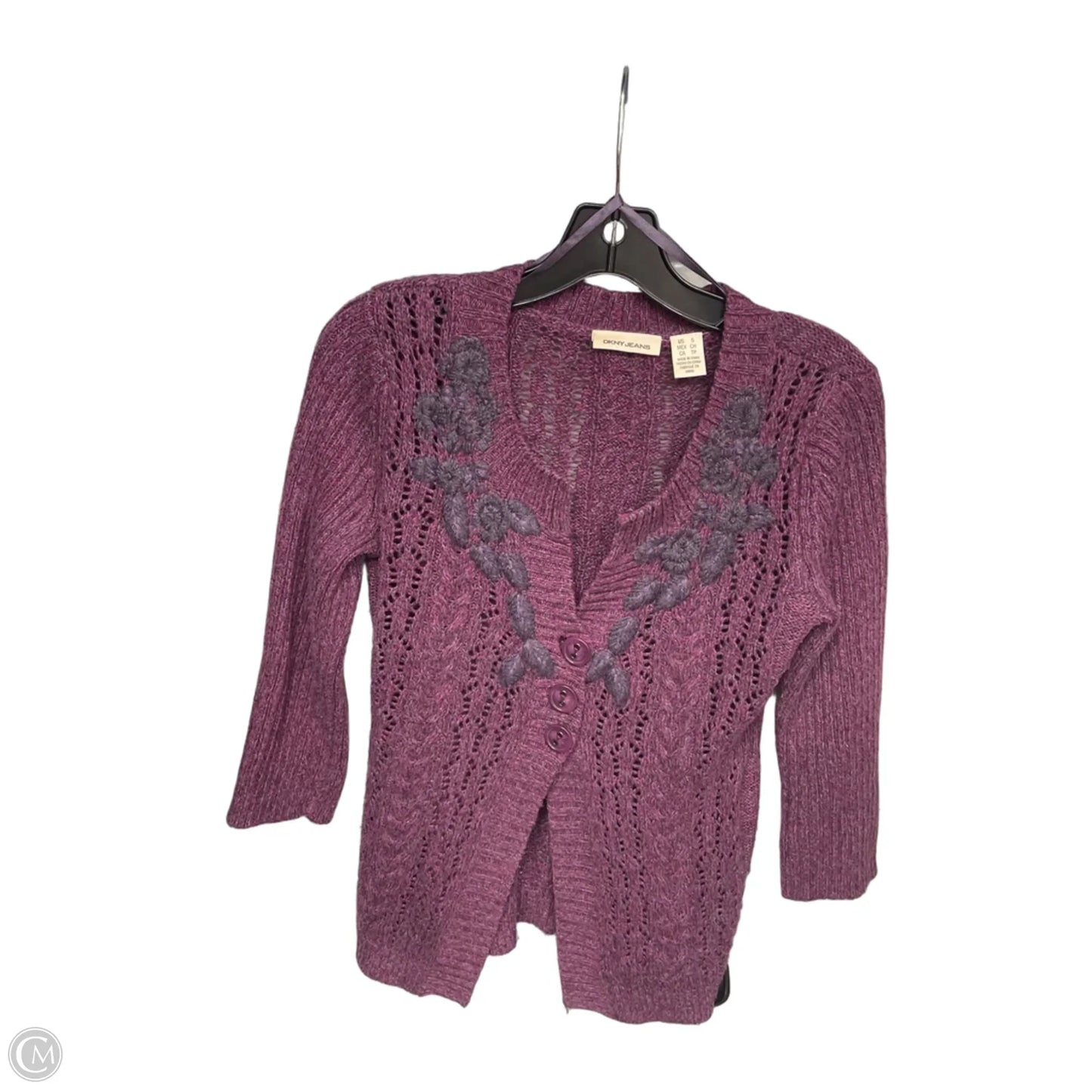 Cardigan By Dkny In Purple, Size: S