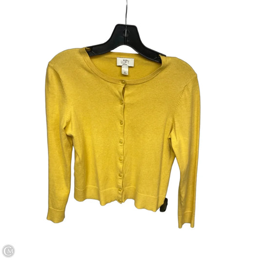 Cardigan By Loft In Yellow, Size: Sp