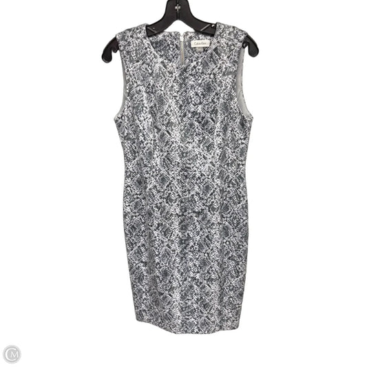 Dress Work By Calvin Klein In Snakeskin Print, Size: 10