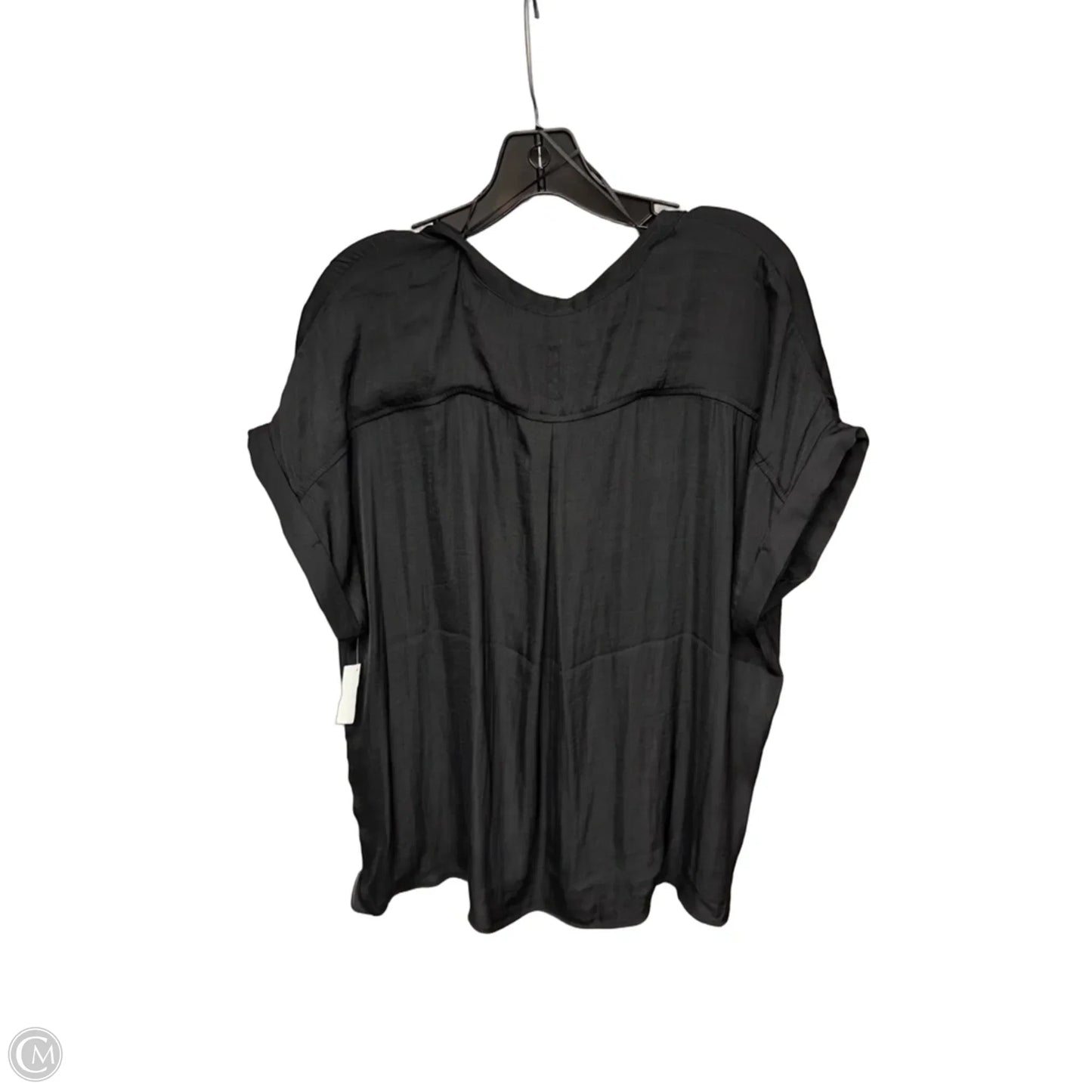 Top Short Sleeve By Maison Damelie In Black, Size: Xl