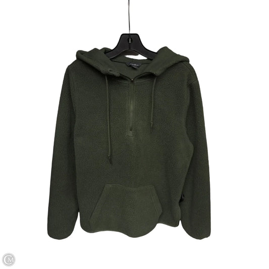 Jacket Fleece By Eddie Bauer In Green, Size: M
