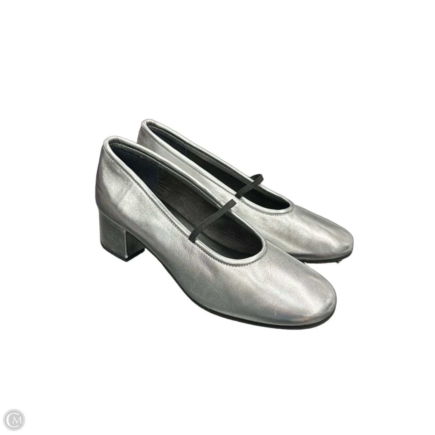 Shoes Heels Block By Seychelles In Silver, Size: 8.5