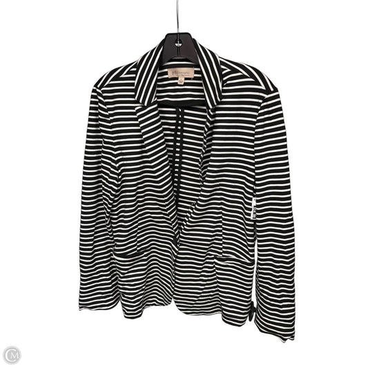Blazer By Philosophy In Striped Pattern, Size: L