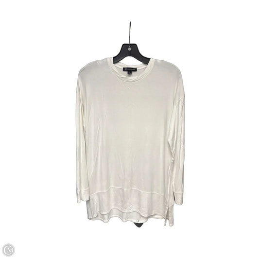 Top Long Sleeve Basic By Inc In White, Size: S