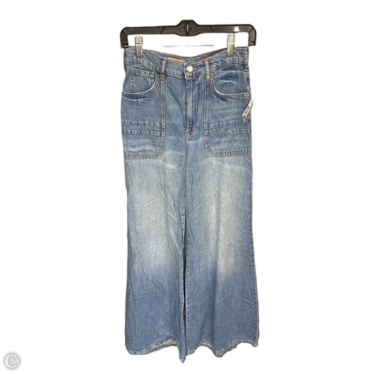 Jeans Flared By Pilcro In Blue Denim, Size: Xs