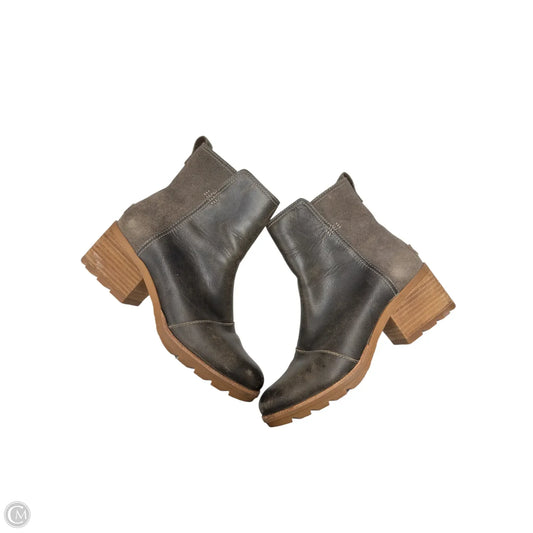 Boots Ankle Heels By Sorel In Green, Size: 7