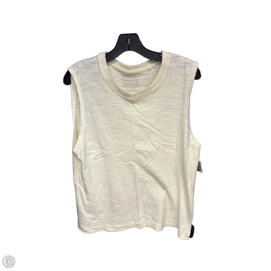 Top Sleeveless By Faherty In Yellow, Size: S